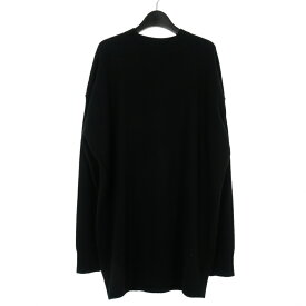 【中古】未使用品 スタジオニコルソン STUDIO NICHOLSON 7GG OVERSIZED CREW NECK オーバーサイズ クルーネックニット セーター 1 黒 ブラック SNW-1011 レディース 【ベクトル 古着】 240512