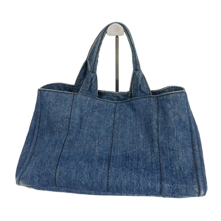 楽天市場】【中古】プラダ PRADA カナパ デニム トートバッグ 