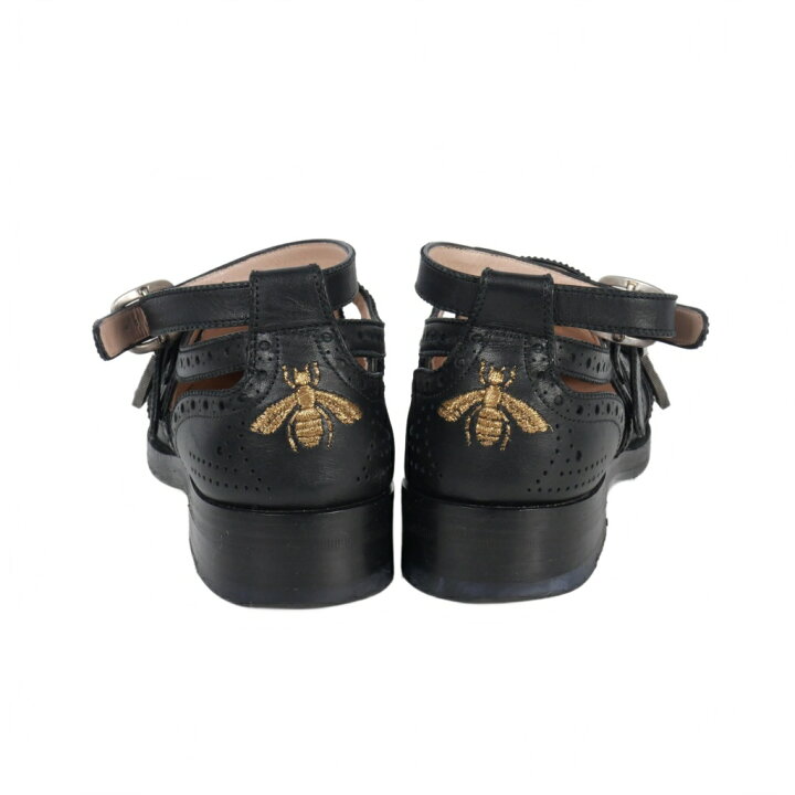 楽天市場】【中古】グッチ GUCCI レザーストラップ ブローグシューズ 