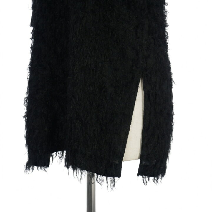 中古】クラネ CLANE 24AW フェザー リボン ノースリーブ トップス 1 黒  