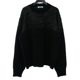 【中古】未使用品 エヌティーエヌ NTN 25AW BETA CREW NECK SWEATER ベータ クルーネックセーター ニット 長袖 2 ブラック/グレー N005-036073 メンズ 【ベクトル 古着】 260213