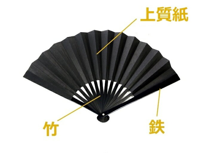楽天市場】尾形刀剣 鉄扇8寸 黒 TS-B メール便不可 : 岐阜関刃物工房V.ROAD
