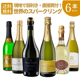 キリッと辛口！いま注目のスパークリングワインセット スペイン フランス イタリア 6本 送料無料