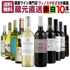 【＼今だけポイント5倍!／送料無料】蔵直ワイン専門店が選ぶ！人気の蔵元直送ワインセット 10本 第17弾 赤 白 飲み比べ ワイン 赤ワイン 白ワイン ワインセット デイリーワイン おすすめ スタッフ厳選 フランス チリ オーストラリア 当店セット売上件数No.1
