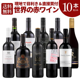 【送料無料】世界の赤ワイン飲み比べセット 10本 第14弾 [ 赤 ワイン 赤ワイン ワインセット 飲み比べ おすすめ フランス オーストラリア イタリア 人気 おすすめ 厳選 ギフト プレゼント ] ワイン専門店 ヴィノスやまざき 直輸入 コスパワイン