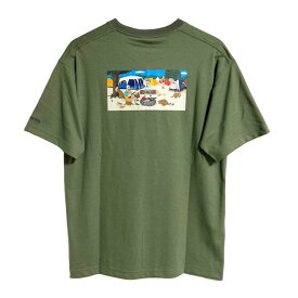 Columbia コロンビア スウィンアベニューショートスリーブTシャツ PM0301 【Muga Kawakami×Columbia】キャンプを楽しく！カラフルでユニークなグラフィックデザインのTシャツ 冷却機能 紫外線カット