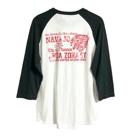 Acoustic アコースティック アリゾナラグラン 7分袖Tシャツ AC23002 ARIZONA Q/S TEE シンプルデザイン ヴィンテージ アメカジ ルード バイカー