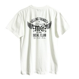 Acoustic アコースティック モーターサイクルTシャツ AC23210 MOTORCYCLE TEE 肉厚で柔らかな頑丈Tシャツ シンプルデザイン ヴィンテージ アメカジ ルード バイカー