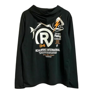 RealBvoice FISHING ���A���r�[�{�C�X �t�B�b�V���O �h���C �W�b�v�p�[�J�[ FISHING SEA DREAMER DRY ZIP HOODIE 23AW-RBV-FH-012 �u���b�N �� ���b�V�� �K�[�h �z�� ���� ���� UV�J�b�g �W�b�v �A�b�v �t�[�f�B�[ 