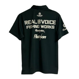 RealBvoice FISHING リアルビーボイス フィッシング ワークス ドライ ポロ シャツ FISHING WORKS DRY POLO SHIRT 24SSRBV-FH-011 ブラック 黒 吸水 速乾 メンズ 釣り ビーチ ジム トレーニング キャンプ アウトドア