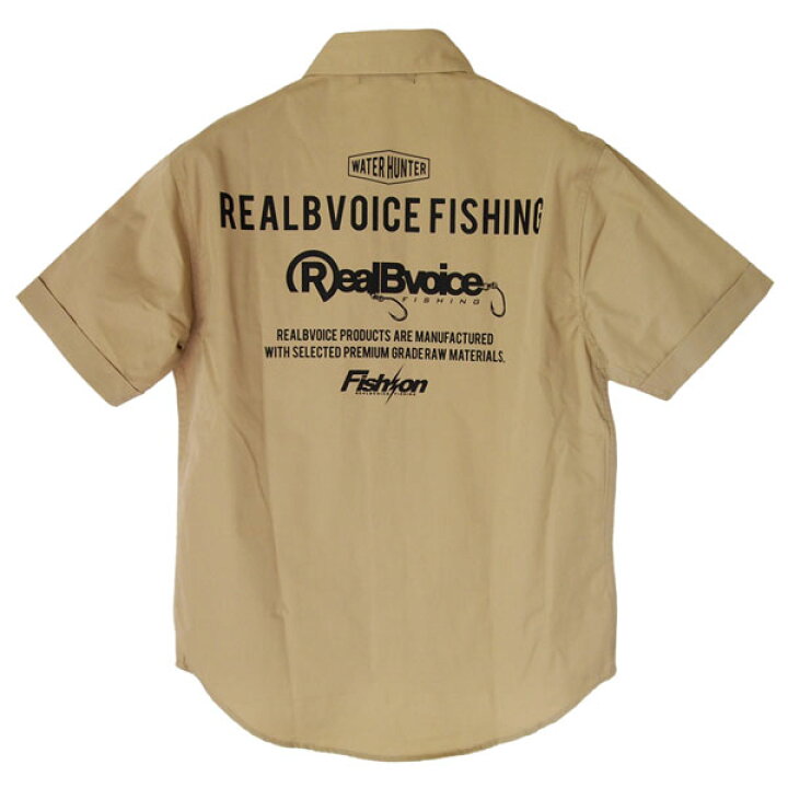 RealBvoice FISHING リアルビーボイス フィッシング  FISHING BONE WORK SHIRT フィッシング ボーン 半袖 ワーク シャツ 22ss rbv-fh-016 メンズ サーフィン 釣り フィッシング ビーチ 海水浴 プール ジム トレーニング キャンプ アウトドア
