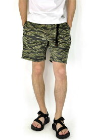 ROKX ロックス エムジー カモフラージュ ショーツRXMS193028 MG CAMOUFLAGE SHORT ブラック タイガー カモ フラ 迷彩 柄 ストレッチ ショートパンツ ハーフ クライミング ショーツ パンツ ハー 短 パン BLACK TIGER