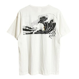 ROKX ロックス UKIYOE “WAVE” TEE 浮世絵 ウエーブ ポケット付きTシャツ RXMS214013