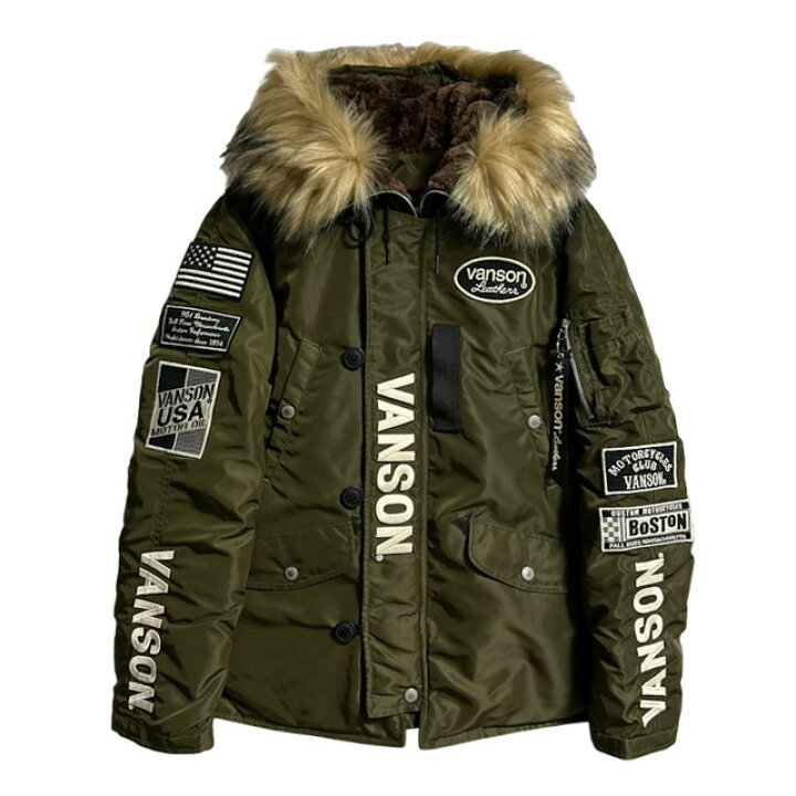 楽天市場】VANSON バンソン トリプルスター ミドルレングス N-3B 