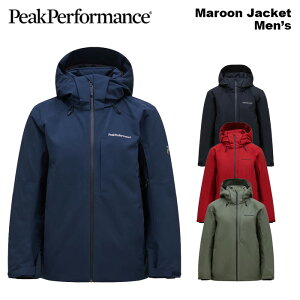 PEAK PERFORMANCE s[N ptH[}X EFA Maroon Jacket Men's 23-24(2024)f WPbg