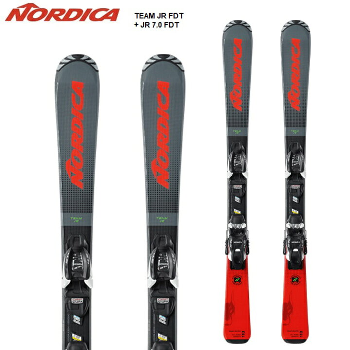 楽天市場】Nordica ノルディカ スキー板 TEAM JR FDT + JR 7.0 FDT