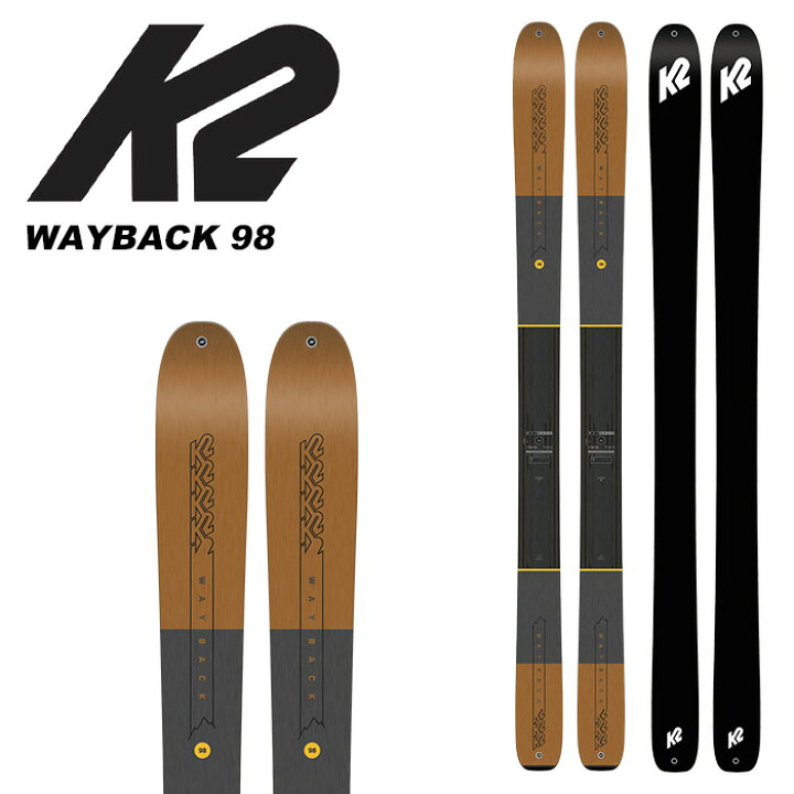 楽天市場】K2 ケーツー スキー板 WAYBACK 98 板単品 23-24 モデル 
