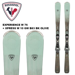 ROSSIGNOL Vj[ XL[ EXPERIENCE W 76 XPRESS + XPRESS W 10 GW B83 BLACK OLIVE rfBOZbg 24-25 f fB[X