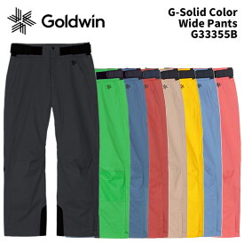 GOLDWIN G33355B G-Solid Color Wide Pants 24-25(2025)モデル ゴールドウィン スキーウェア パンツ
