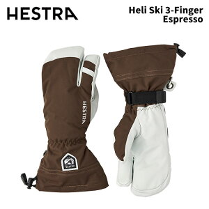 y30572-780zHESTRA wXg O[u Heli Ski 3-Finger Espresso 24-25 f