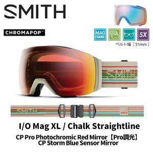 SMITH X~X S[O I/O MAG@XL / CHALK STRAIGHTLINE / CP PRO PHOTOCHROMIC RED MIRROR 24-25 f