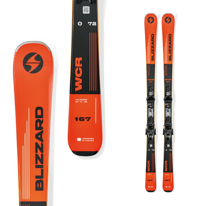 楽天市場】BLIZZARD ブリザード スキー板 WCR ANTHRACITE/ORANGE + 