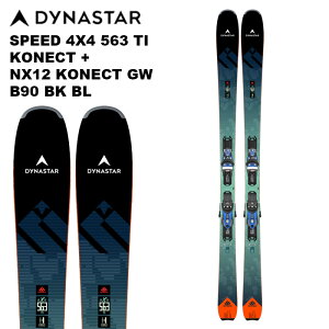DYNASTAR fBiX^[ XL[ SPEED 4X4 563 TI KONECT + NX 12 KONECT GW B90 BLACK BLUE@rfBOZbg 24-25 f