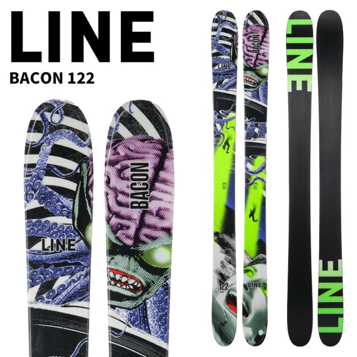 楽天市場】LINE ライン スキー 板 BACON 122 板単品 24-25 モデル 