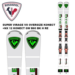ROSSIGNOL Vj[ XL[ SUPER VIRAGE VII OVERSIZE KONECT + NX 12 KONECT GW B80 BLACK HOT RED rfBOZbg 24-25 f