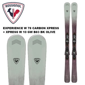 ROSSIGNOL Vj[ XL[ EXPERIENCE W 78 CARBON XPRESS + XPRESS W 10 GW B83 BLACK OLIVE rfBOZbg 24-25 f fB[X