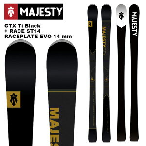 Majesty �}�W�F�X�e�B �X�L�[�� GTX Ti Black + RACE ST14 RACEPLATE EVO 14mm �r���f�B���O�Z�b�g 24-25���f��