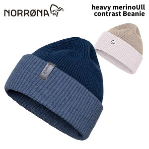 NORRONA m[i ANZT[ heavy merinoUll contrast Beanie 24-25(2025)f r[j[