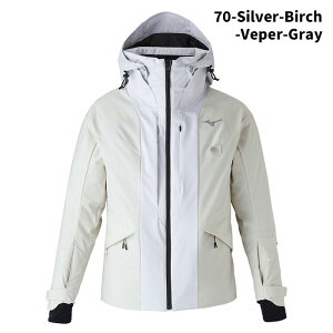 MIZUNO Z2MEB321 DEMO SOLID SKI PARKA 24-25(2025)f ~Ym XL[EFA WPbg