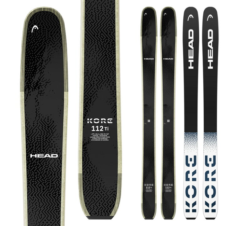 楽天市場】HEAD ヘッド スキー板 KORE 112 TI 板単品 25-26 モデル 