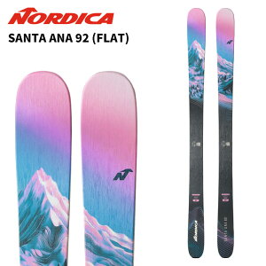 NORDICA ノルディカ スキー板 SANTA ANA 92 (FLAT) LAVEBDER/BLUE/BLACK 板単品 25-26 モデル レディース 女性用