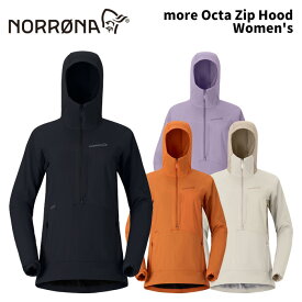 NORRONA more Octa Zip Hood Women's 25-26(2026)モデル ノローナ ウィメンズ モーレ オクタ ジップ フード スキー スノーボード ウェア ミッドレイヤー レディース 女性用