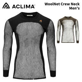 ACLIMA アクリマ WoolNet Original crewneck Men's ウールネット オリジナル クルーネック メンズ 26-27モデル 101630 【返品交換不可商品】