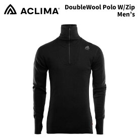 ACLIMA アクリマ DoubleWool Polo Zip Men's ダブルウール ポロ ジップ 26-27モデル 103439 【返品交換不可商品】