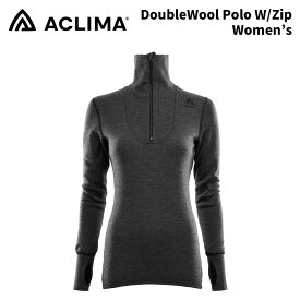 ACLIMA アクリマ DoubleWool Polo Zip Women's ウィメンズ ダブルウール ポロ ジップ 26-27モデル レディース 103418 【返品交換不可商品】