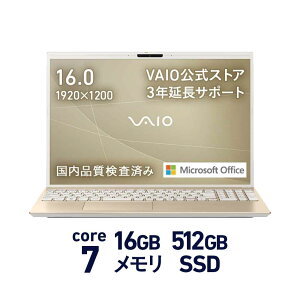 yzVAIO m[gp\R Vi | VAIO F16 16.0^Ch(WUXGA 1920×1200) Core 7 150U 16GB 512GB SSD IׂMicrosoft Office Home & Business 2024L| Windows 11 Home F wFؓ 3NT|[gt 