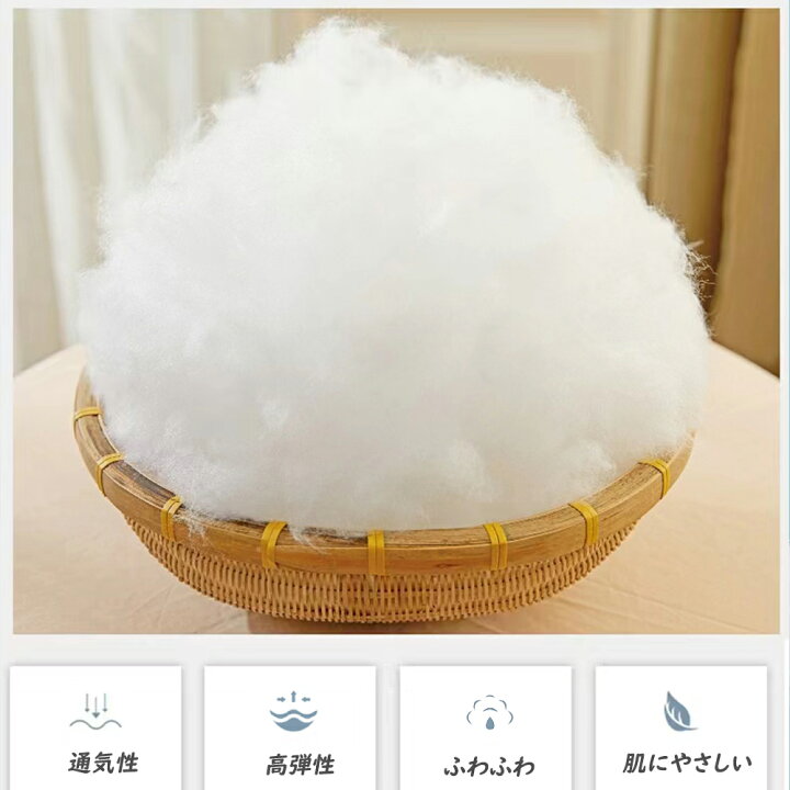 粒わた 5kg 手芸綿 縫いぐるみ わた クッション材 枕 業務用 (マイティ 粒わた 5kg