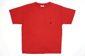 美品■80s Walt Diseny World ミッキー刺繍ポケットTシャツ (L)