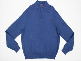 POLO RALPH LAUREN■ラルフローレン ハーフジップコットンニットセーター(XL)ハイネック