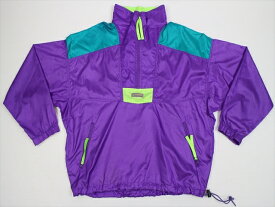 80'S 90'S Columbia コロンビア ナイロンプルオーバージャケット(L)蛍光カラー アノラック