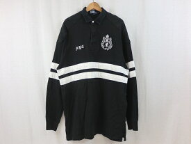 Polo by Ralph Lauren■ナンバリングラガーシャツ ブラック/L ラルフローレン