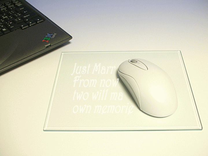 ガラスマウスパッド 特注 カントク先生 人気イラストレーター「imi」氏デザイン「ゲーミングガラスマウス