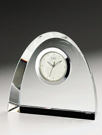 名入れ彫刻　名入れ時計グラスワークスナルミ　GLASS WORKS NARUMI(鳴海製陶)　アーチ　クロック（M）卓上時計 置時計 デスククロック