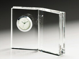 名入れ彫刻　名入れ時計グラスワークスナルミ　GLASS WORKS NARUMI(鳴海製陶)　ディクショナリー　クロック（M）卓上時計 置時計 デスククロック