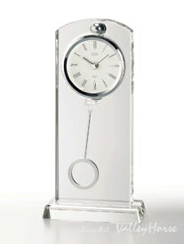 名入れ彫刻　名入れ時計グラスワークスナルミ　GLASS WORKS NARUMI(鳴海製陶)　セレナ　ペンドラムクロック卓上時計 置時計 デスククロック
