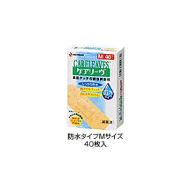 ニチバン　キズばんそうこう　ケアリーヴ 防水タイプ　Mサイズ　40枚入り